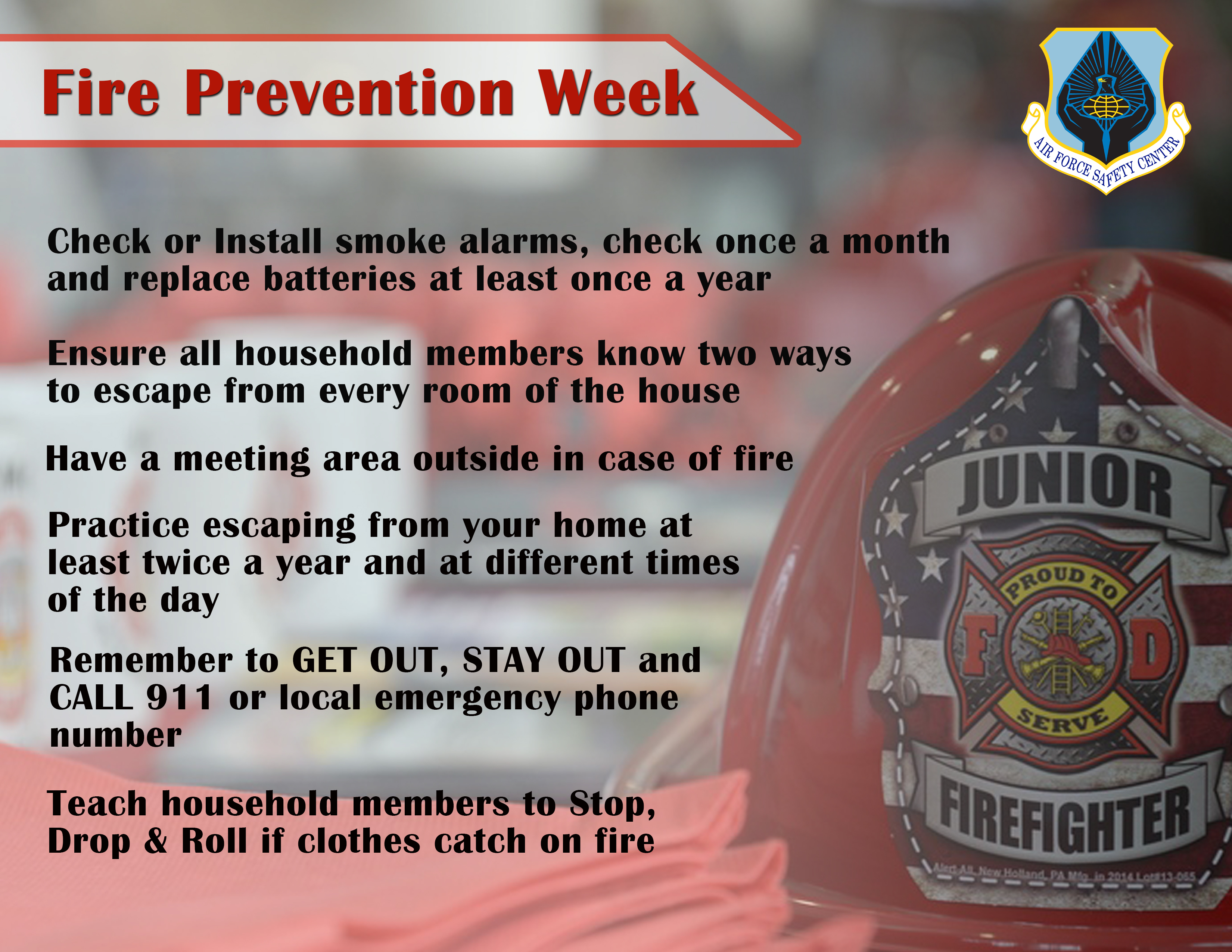 Fire Prevention Week Poster